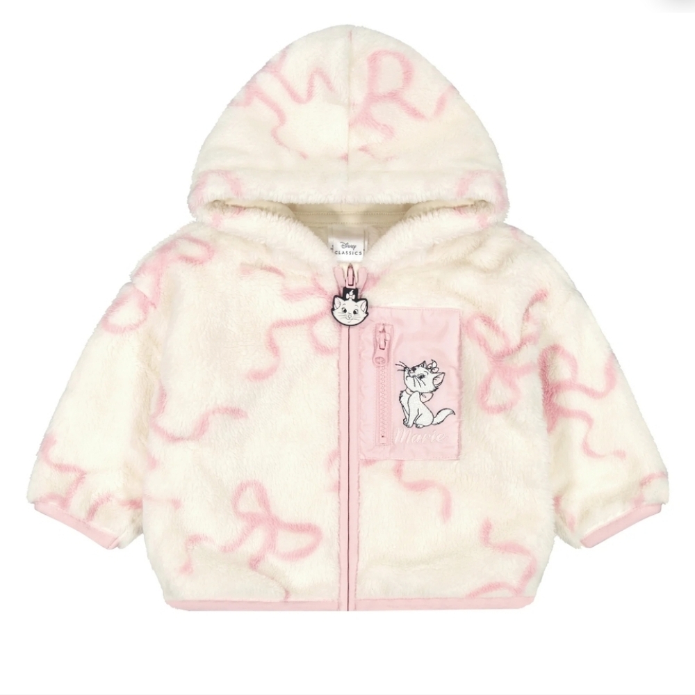 Disney The Aristocats Marie Toddler Girl Sherpa Jacket - Size 4T